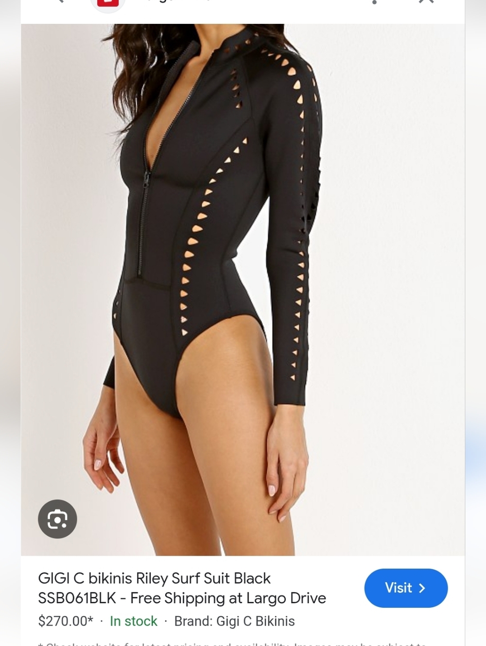 GIGI C Lavender Baby Blue One-Piece Swimsuit Surfsuit with Triangle Cut Outs